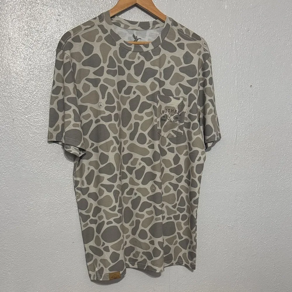 Southern String Hat Co Camo Performance Pocket Tee Short Sleeve Shirt Men’s New - Picture 9 of 10